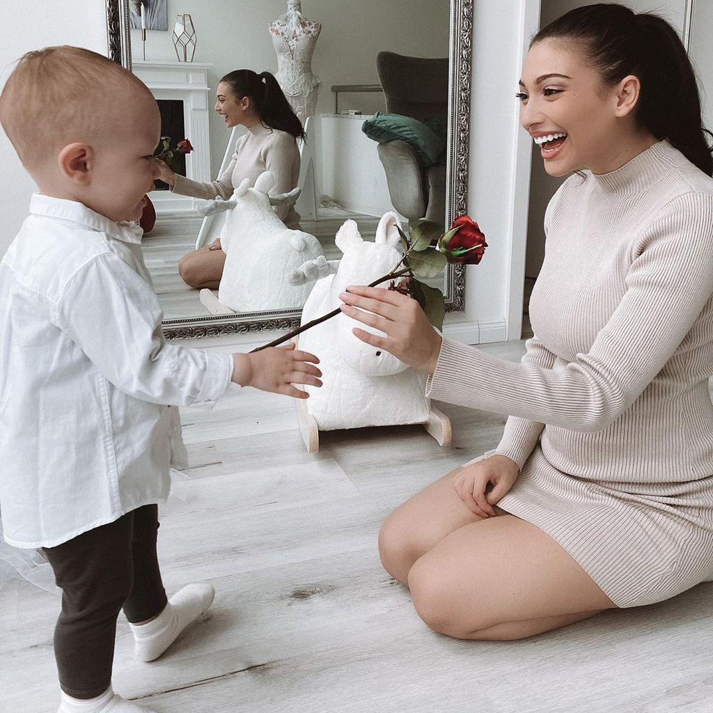 Paola Maria mit ihrem Sohn Leonardo