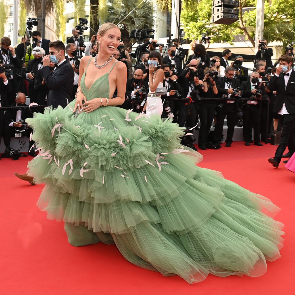 Bloggerin Leonie Hanne beim Filmfestival in Cannes, Juli 2021