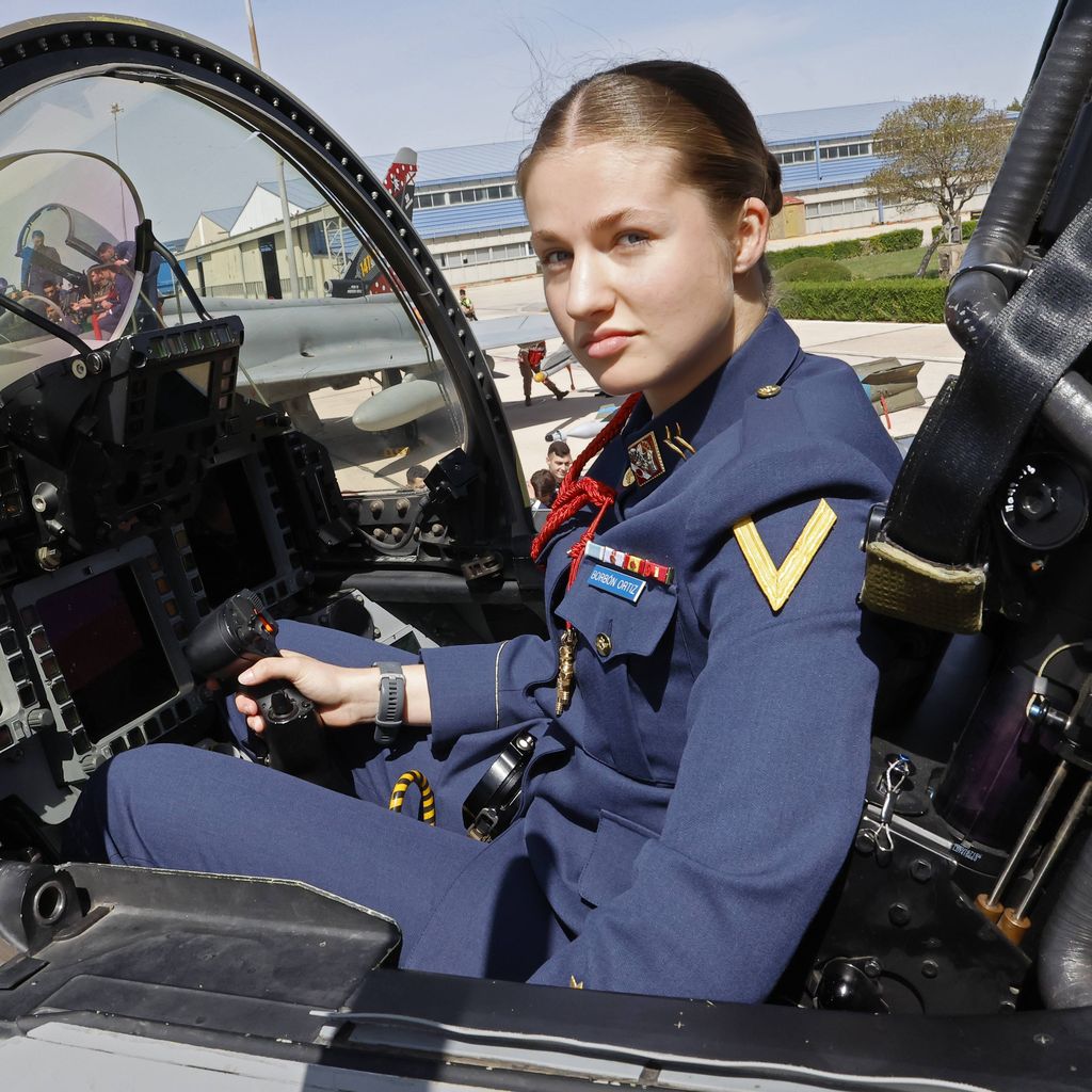 Prinzessin Leonor absolviert ihren ersten Ausbildungsflug im F-5 bei Ala 23 auf der Basis Los Llanos, Albacete, am 5. Mai 2026