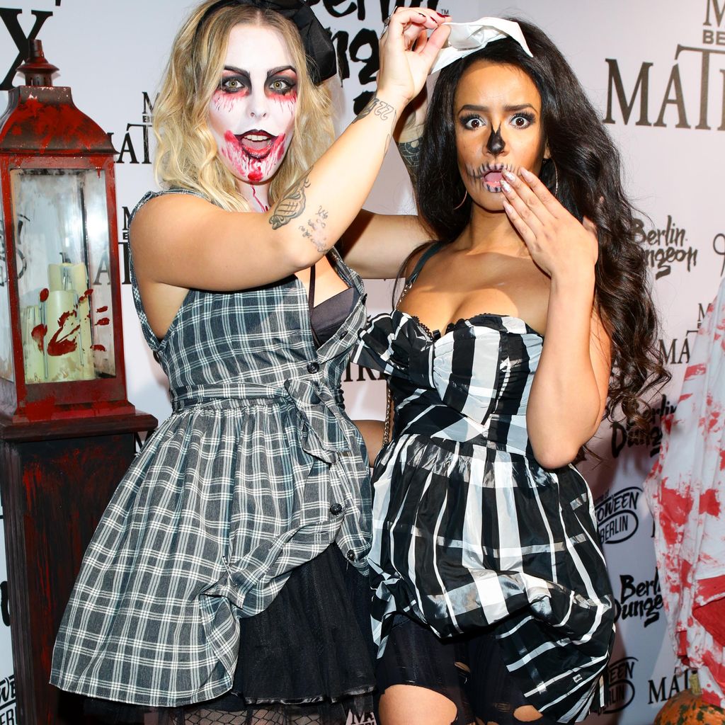 Leonore Bartsch und Gabby bei der Halloween-Party von Natascha Ochsenknecht