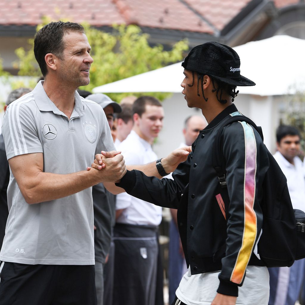 Leroy Sané bei der Ankunft im WM-Trainingslager im Mai 2018