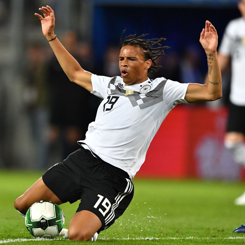 Leroy Sané bei einem Trainingsspiel der DFB-Elf