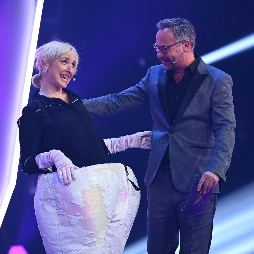 Leslie Clio und Matthias Opdenhövel bei "The Masked Singer"