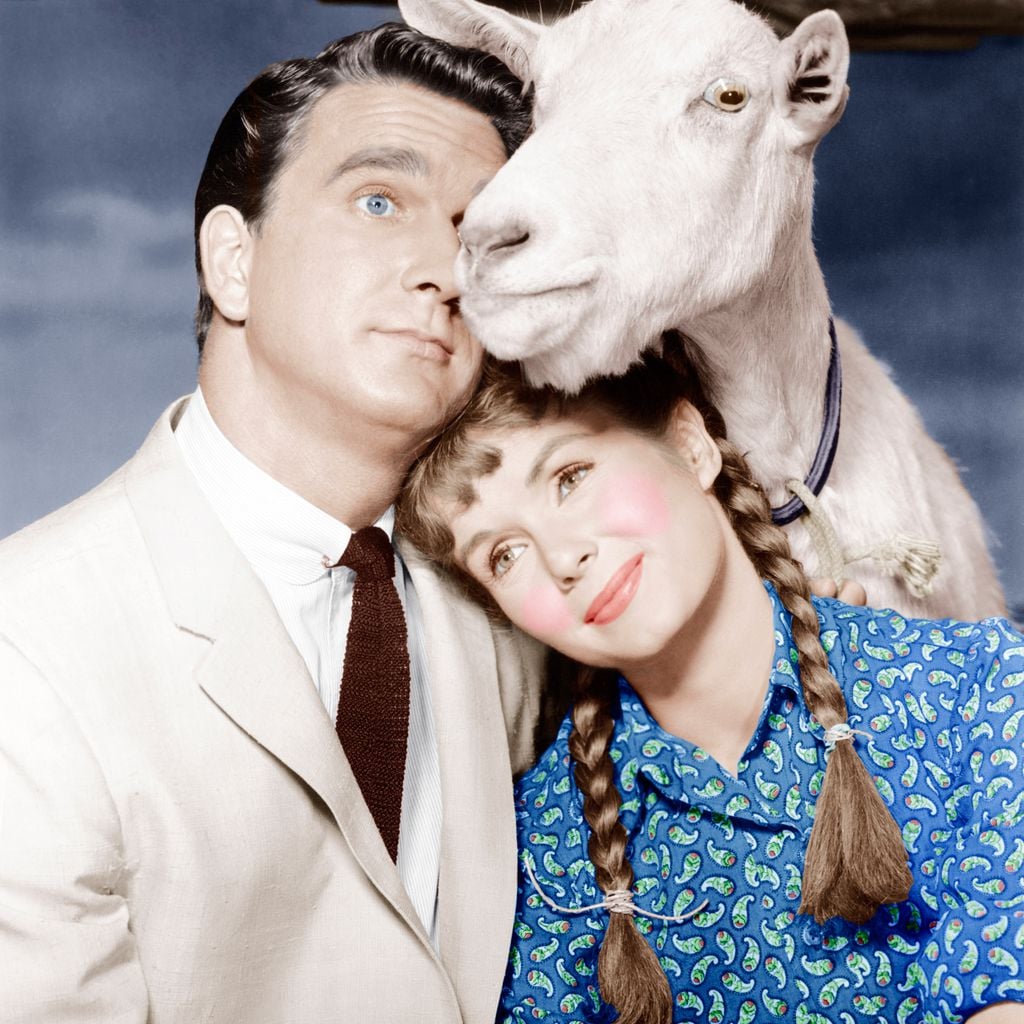 Leslie Nielsen und Debbie Reynolds