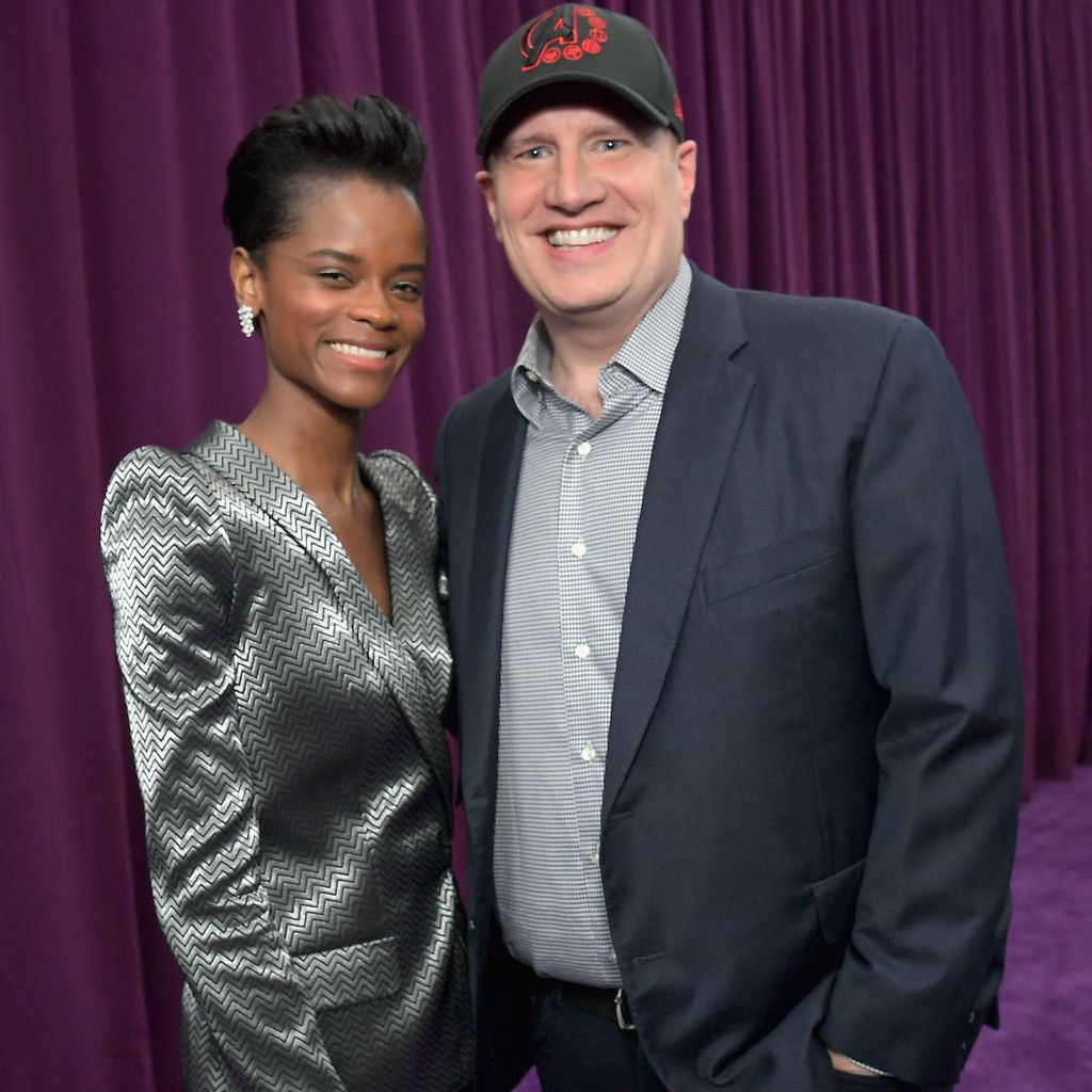 Letitia Wright und Kevin Feige bei der "Avengers: Endgame"-Premiere in L.A. im April 2019