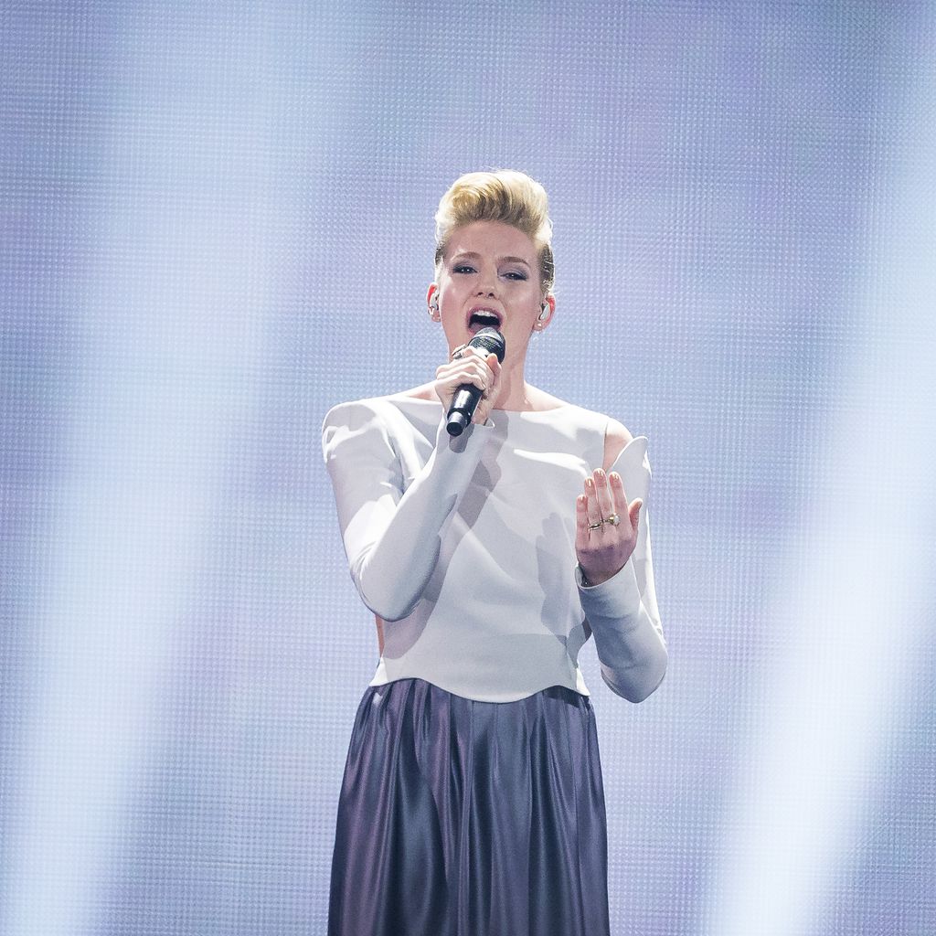 Levina bei den Proben für das ESC-Halbfinale 2017