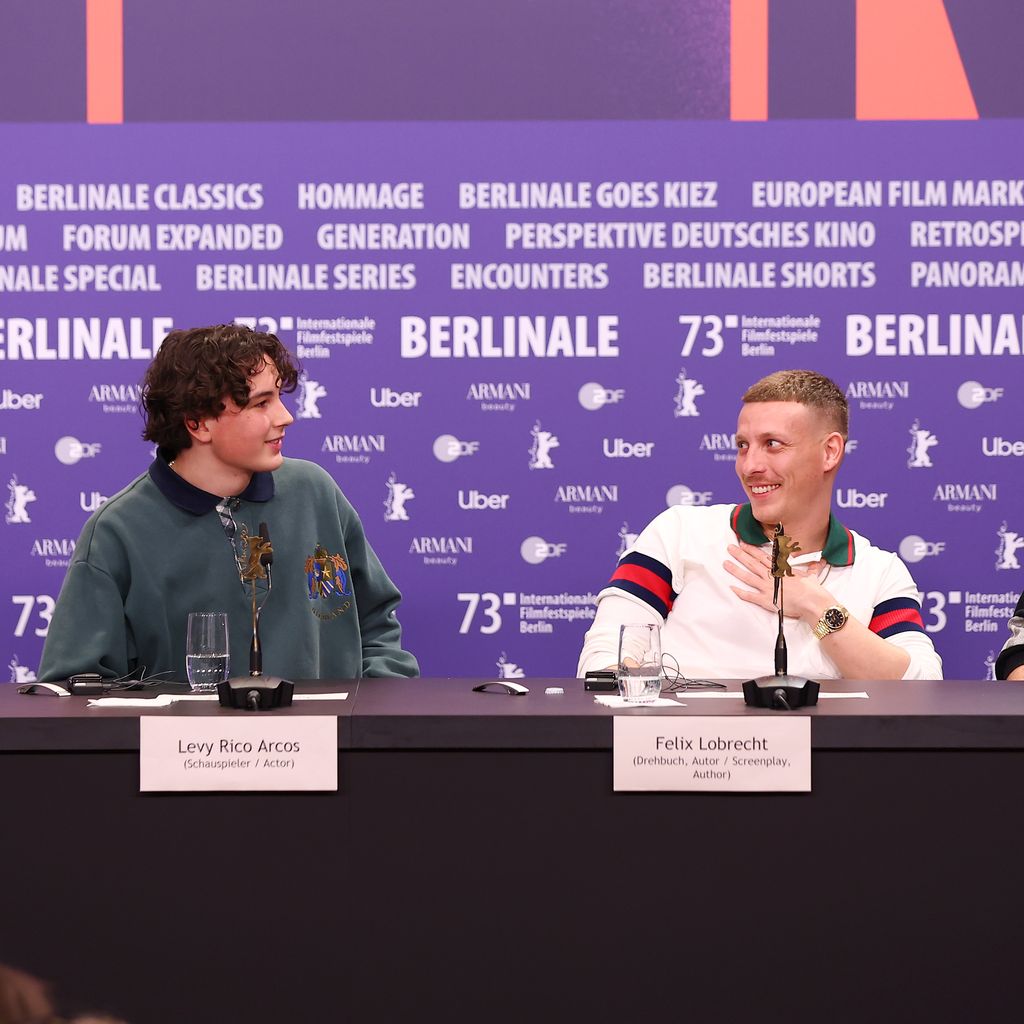 Levy Rico Arcos, Felix Lobrecht und "Sonne und Beton"-Regisseur David Wnendt
