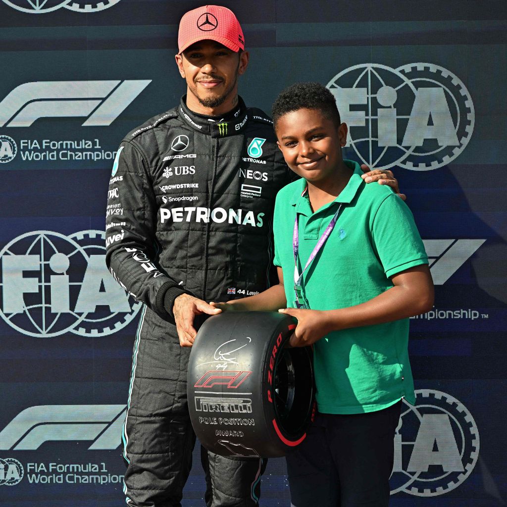 Lewis Hamilton beim Pole Position Award im Juli 2023