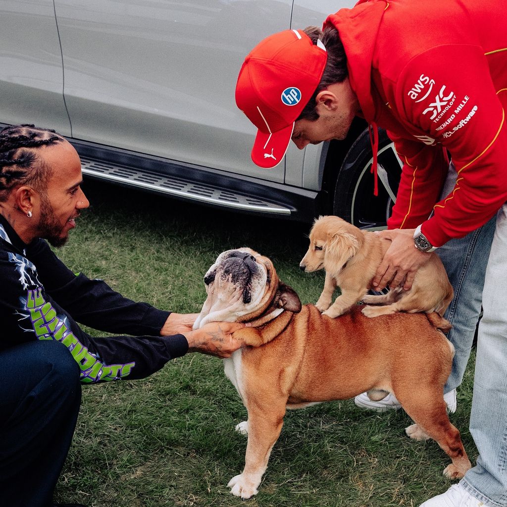 Lewis Hamilton und Charles Leclerc im Juli 2024
