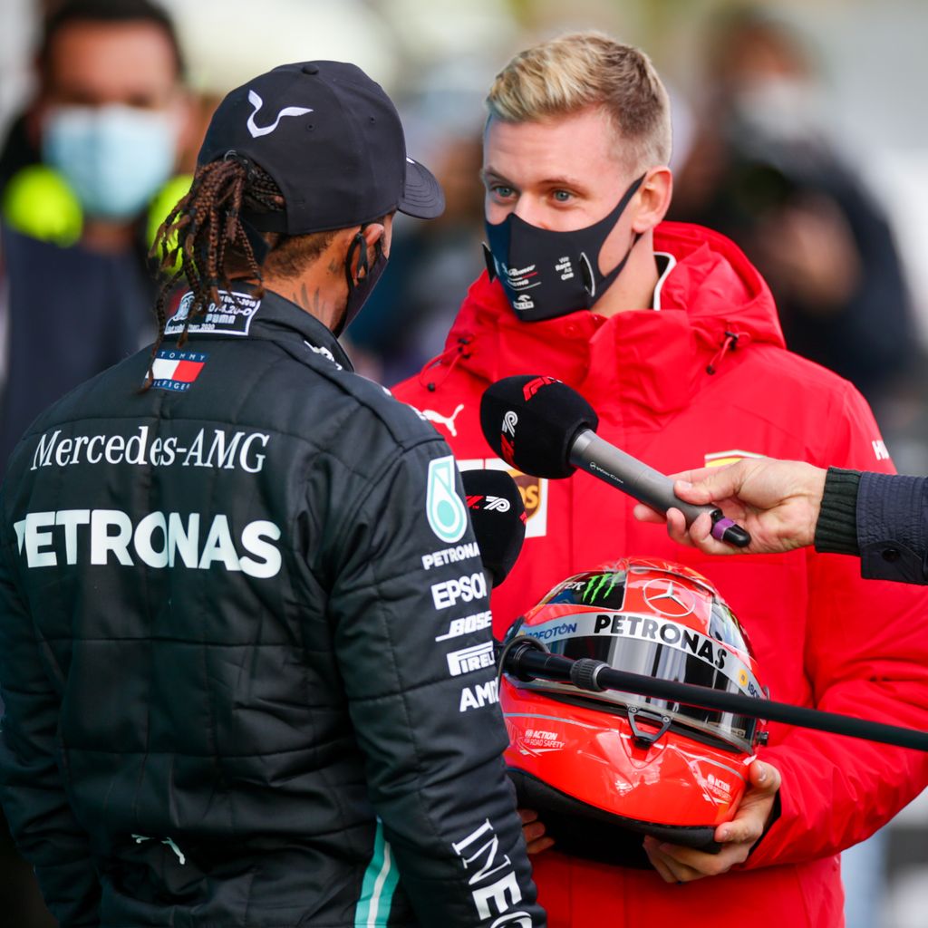 Lewis Hamilton und Mick Schumacher, Oktober 2020