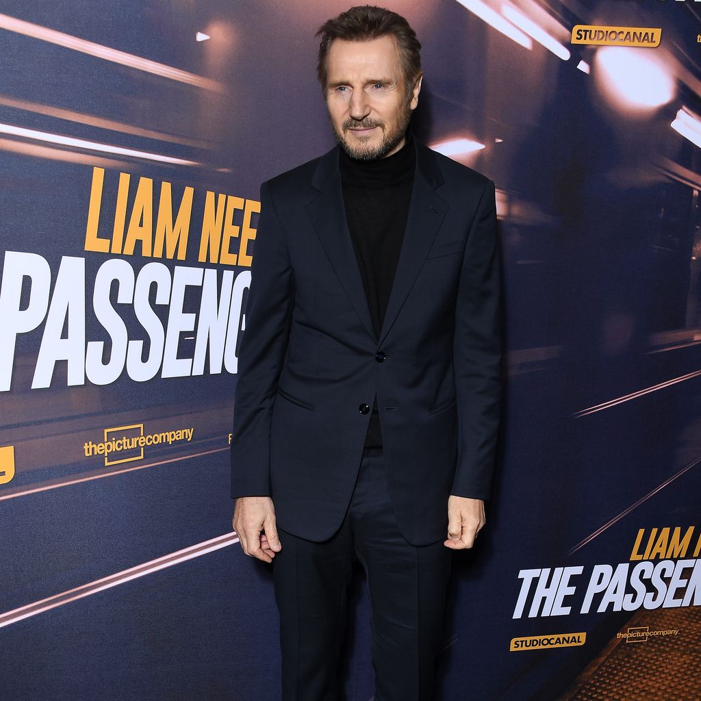 Liam Neeson auf der Filmpremiere von "The Passenger" in Paris im Jahr 2018