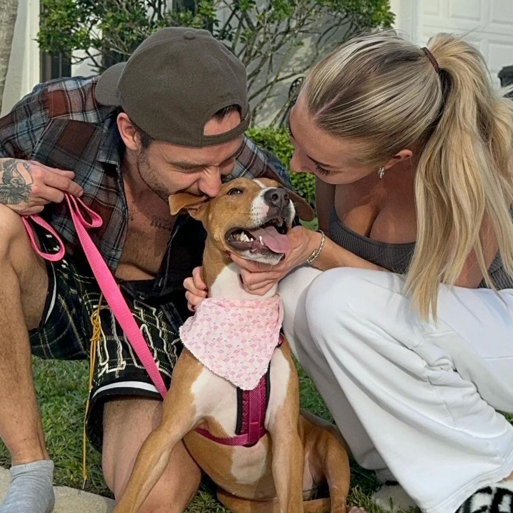 Liam Payne und Kate Cassidy mit Nala, 2024