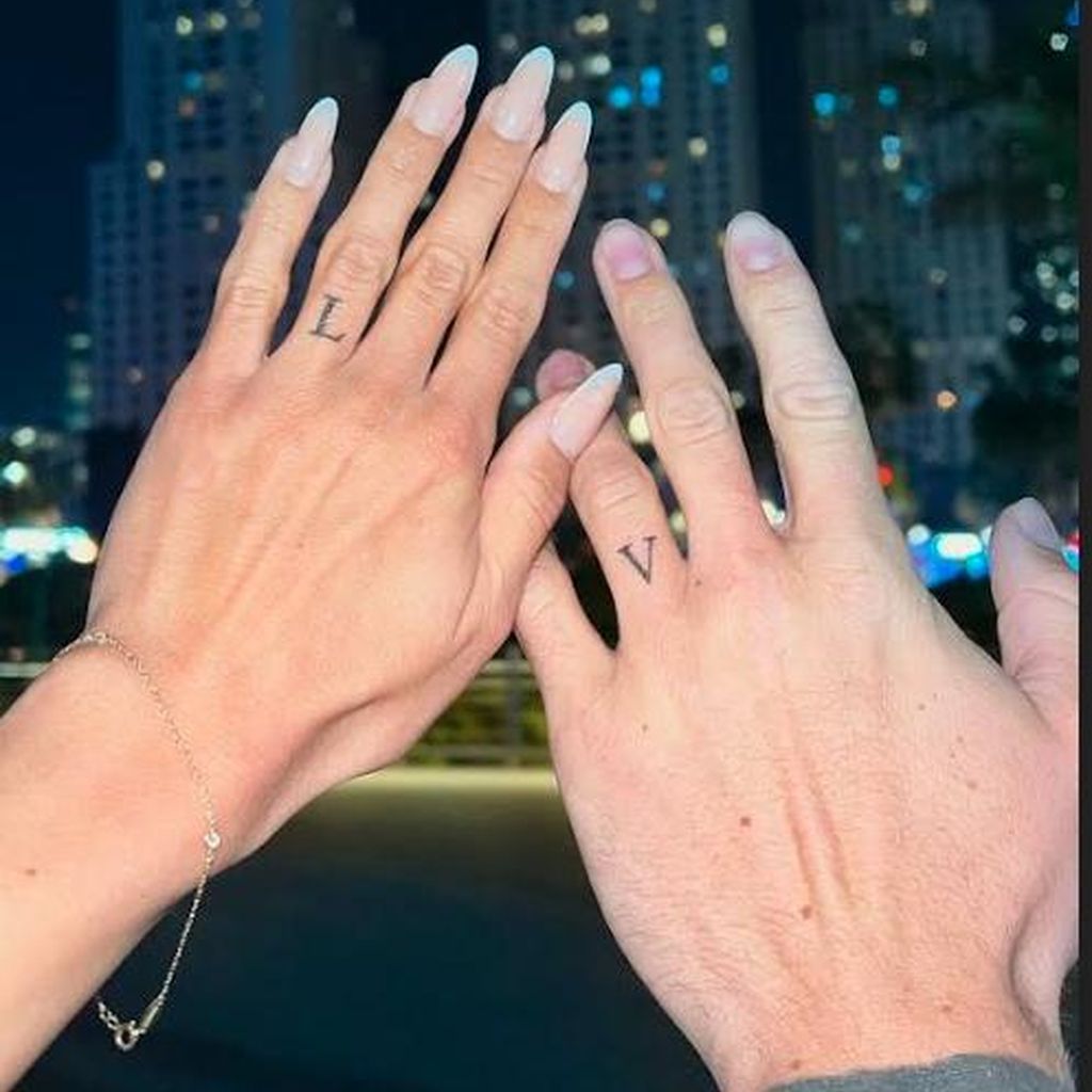 Liebestattoo von Vanessa Mariposa und Luca Kiesbye
