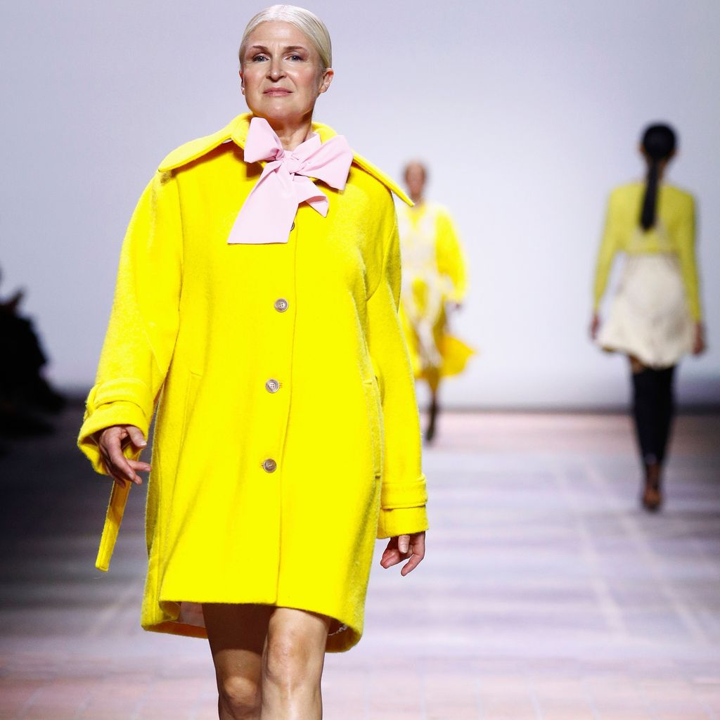 Lieselotte Reznicek auf der Fashionshow von Marcel Ostertag, März 2022