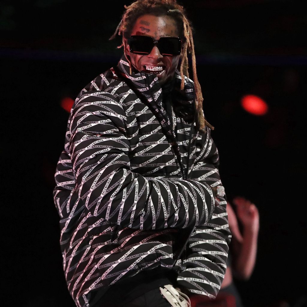 Lil Wayne beim NBA All-Star Slam Dunk Contest in Chicago im Februar 2020