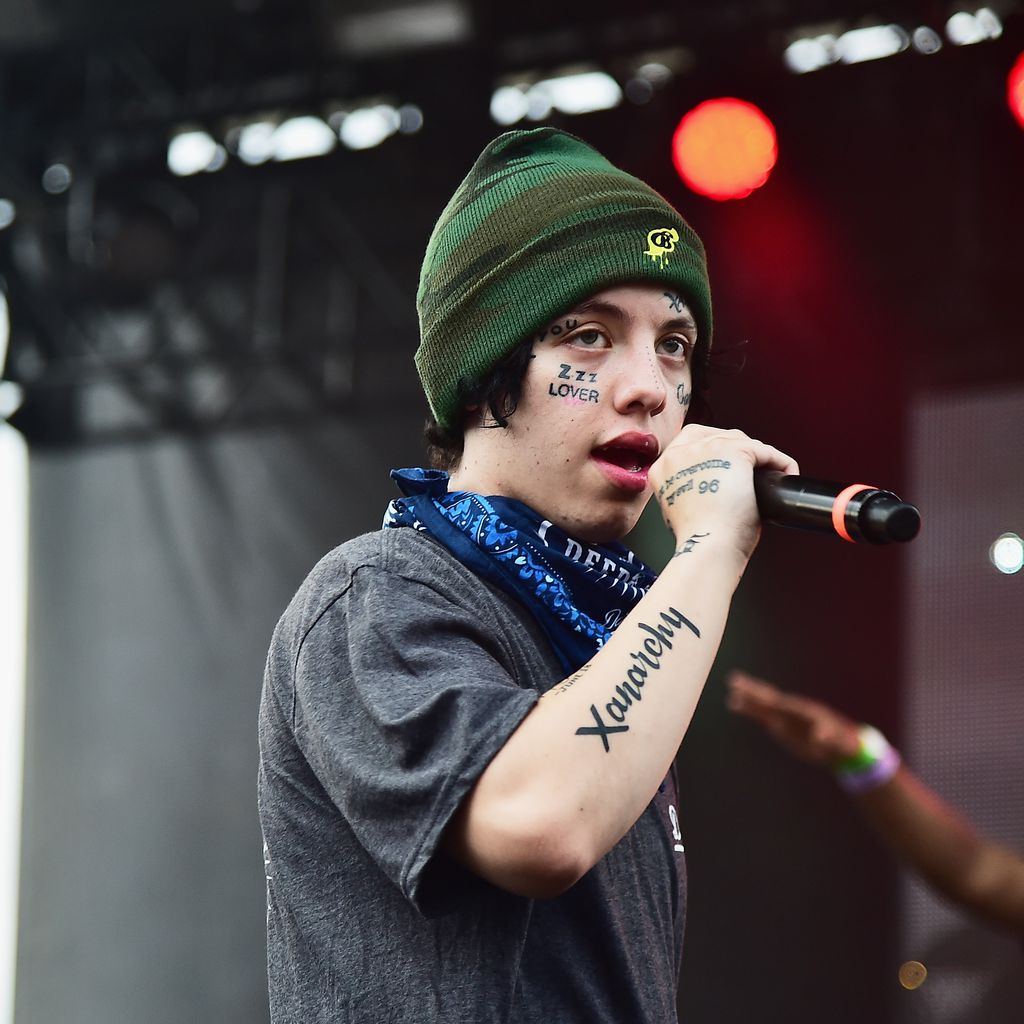 Rapper Lil Xan bei einem Konzert in New York, August 2018