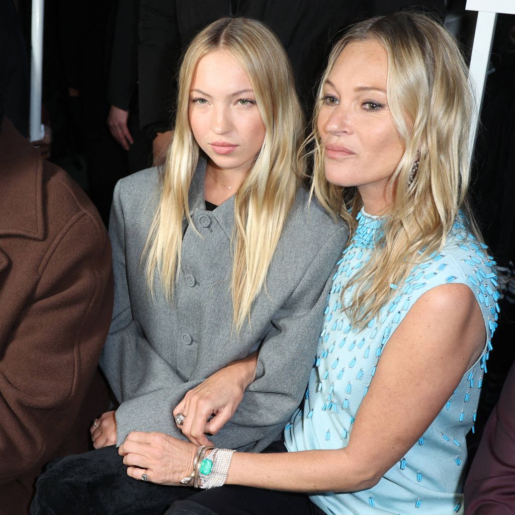 Lila und Kate Moss im Januar 2024