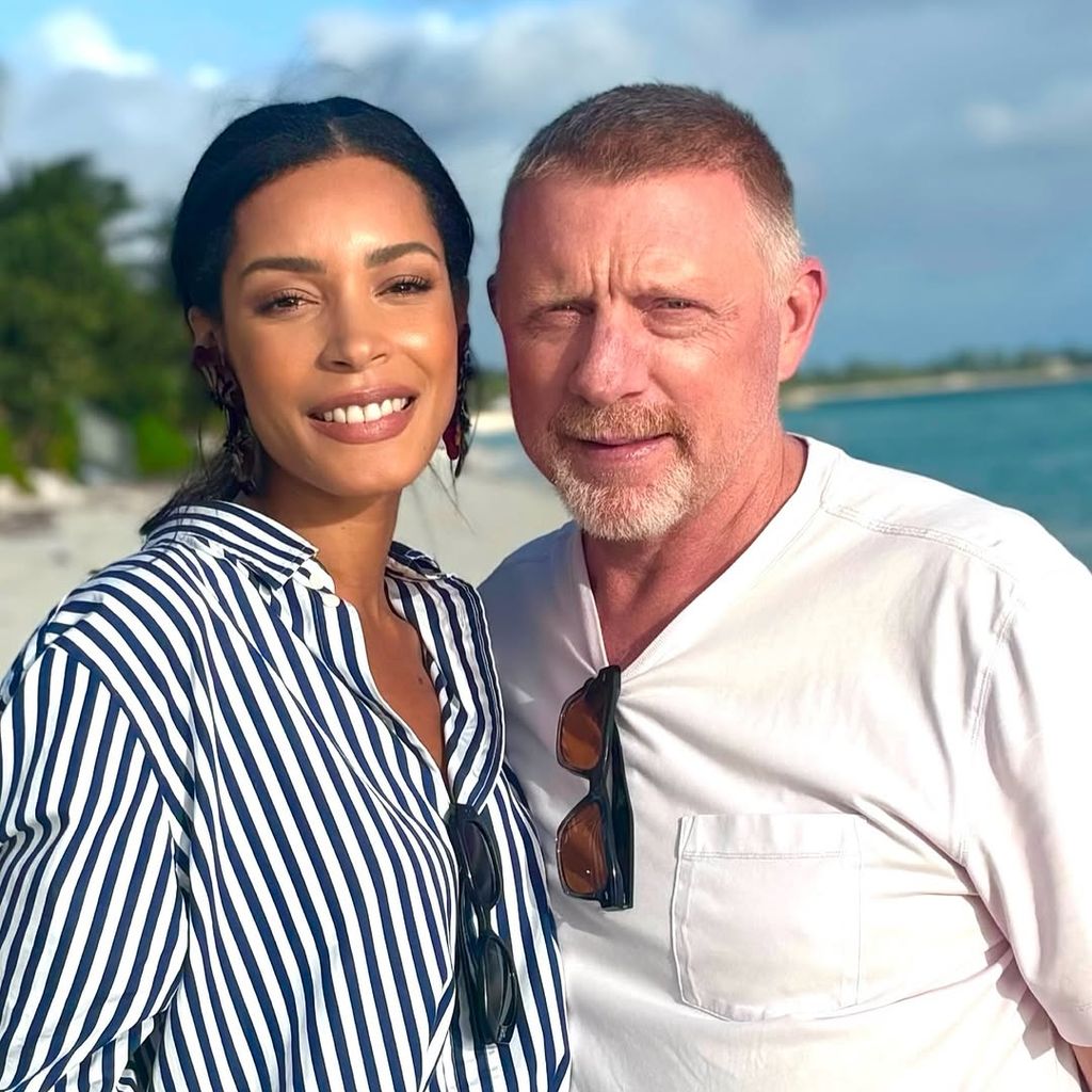Lilian de Carvalho Monteiro und Boris Becker