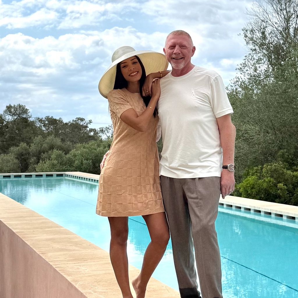 Lilian de Carvalho Monteiro und Boris Becker, Mai 2025