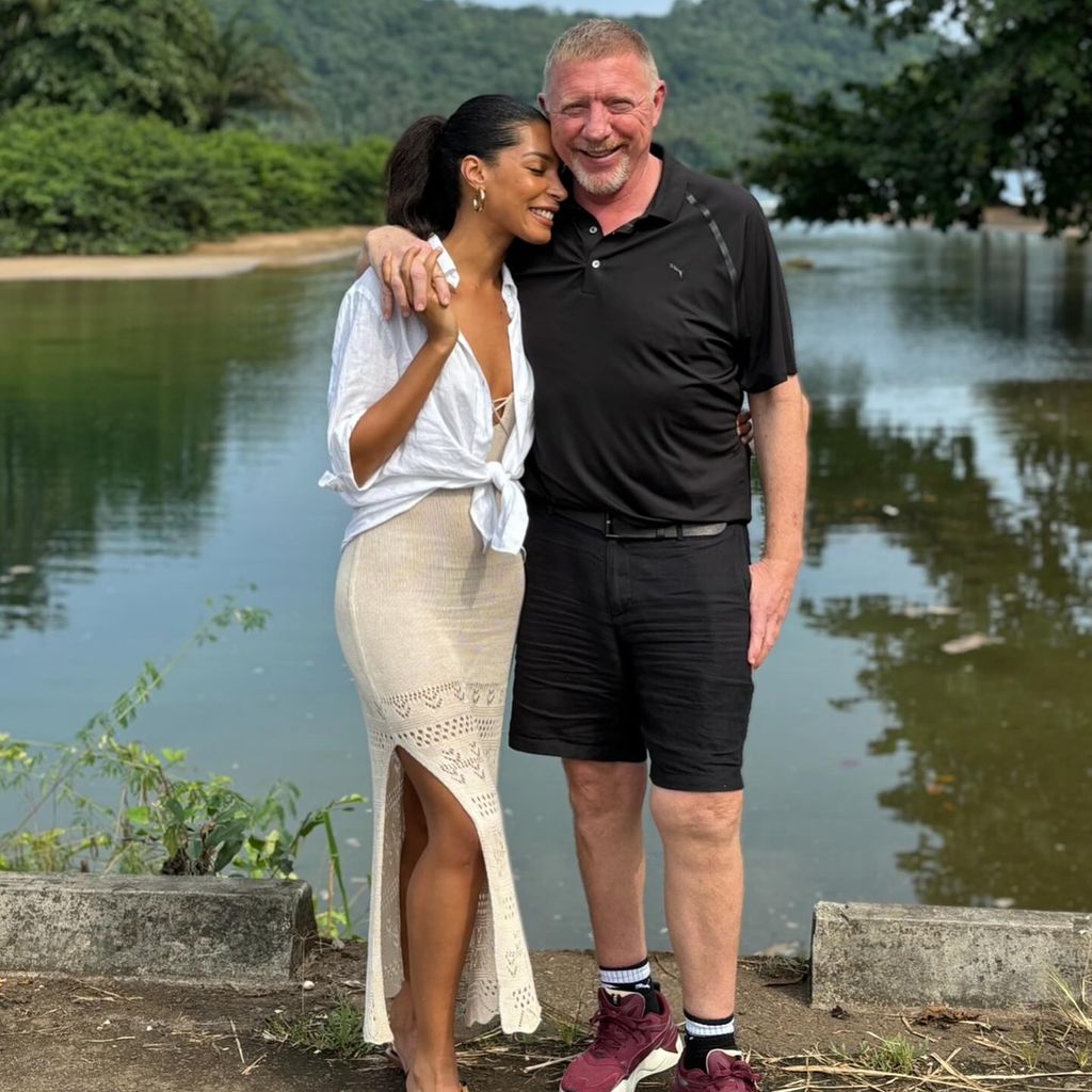 Lilian de Carvalho Monteiro und Boris Becker