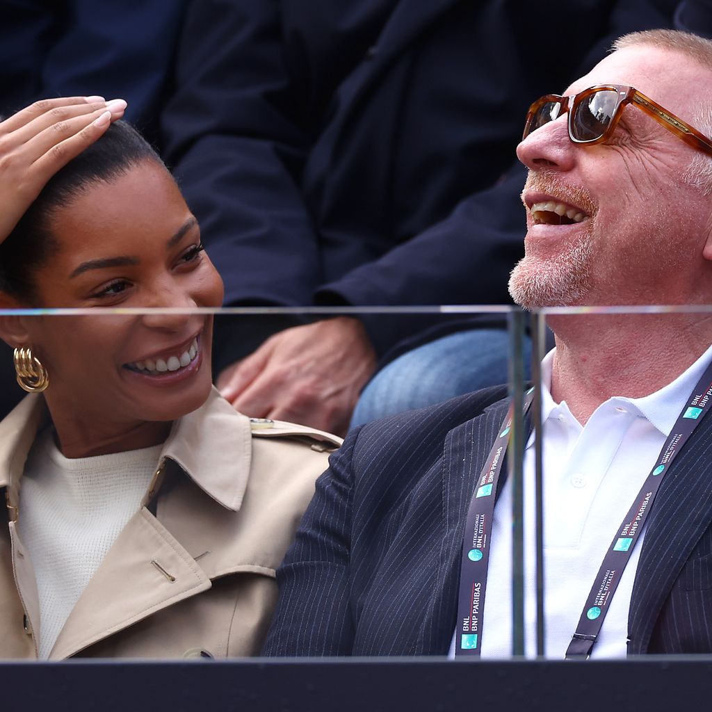 Lilian de Carvalho Monteiro und Boris Becker in Rom