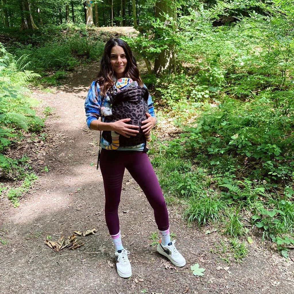Lilli Hollunder und Baby Casper im Juli 2020