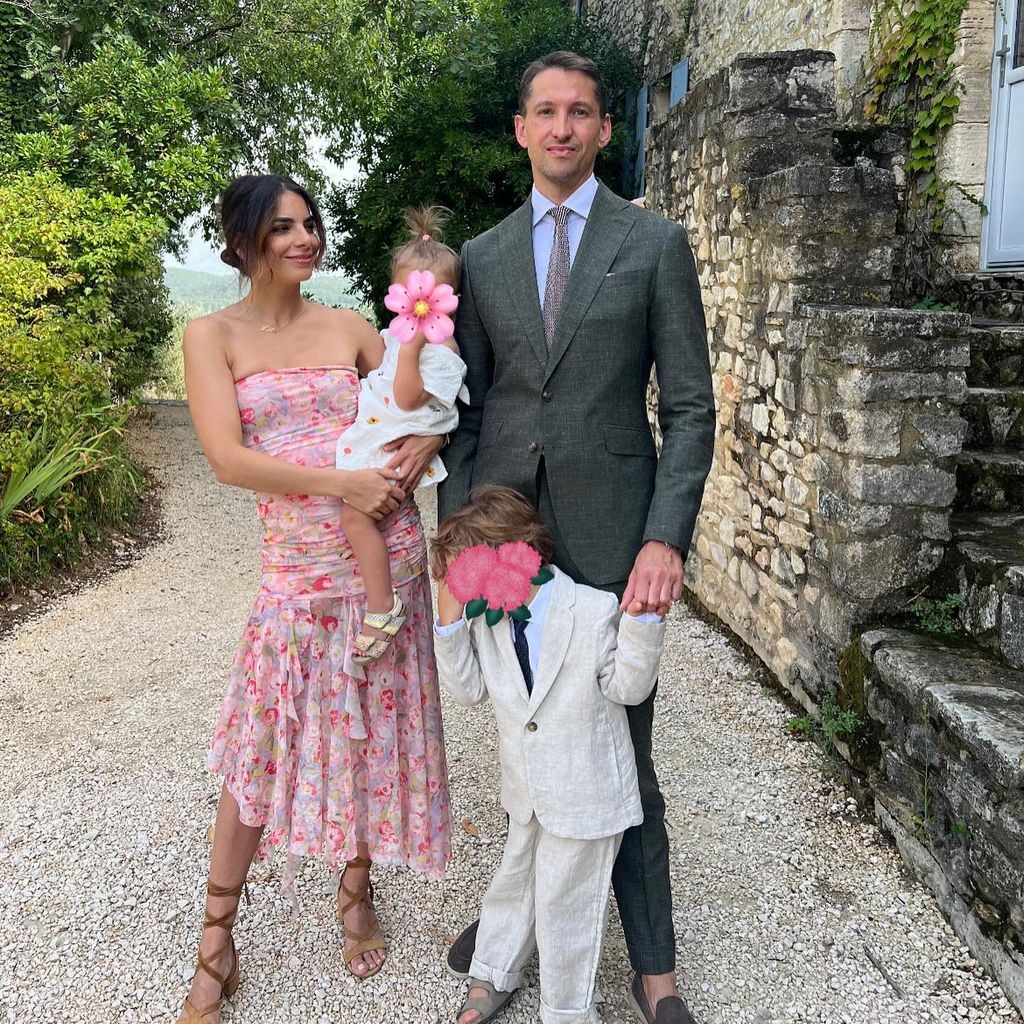 Lilli Hollunder und René Adler mit ihren Kindern, September 2024