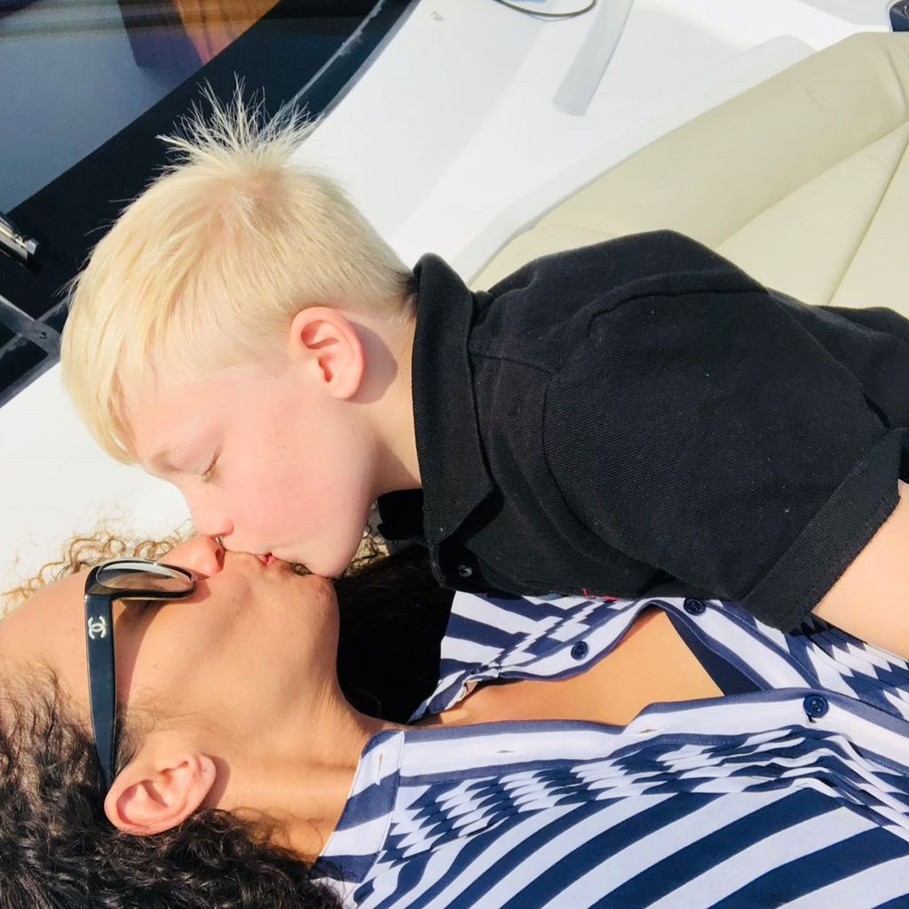 Lilly Becker und ihr Sohn Amadeus