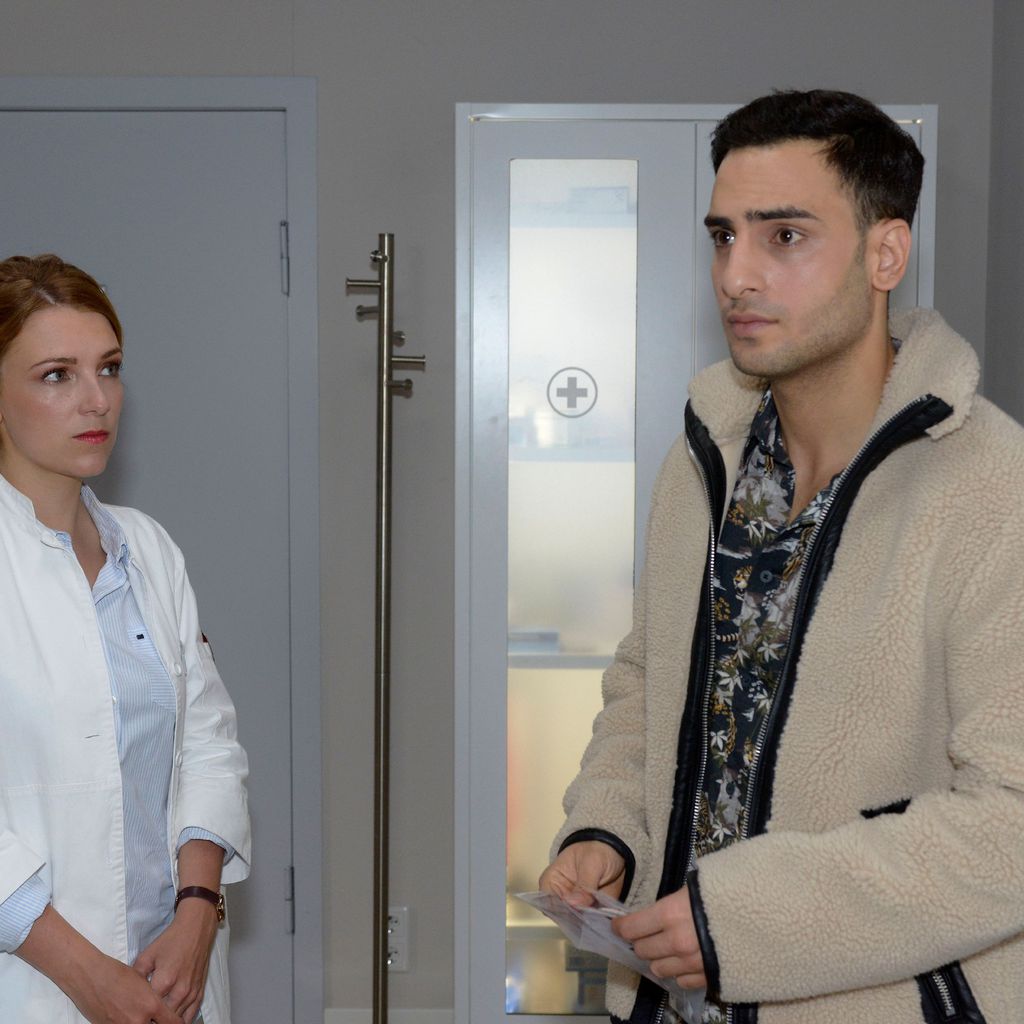 Lilly (Iris Mareike Steen) und Nihat (Timur Ülker) in einer GZSZ-Szene