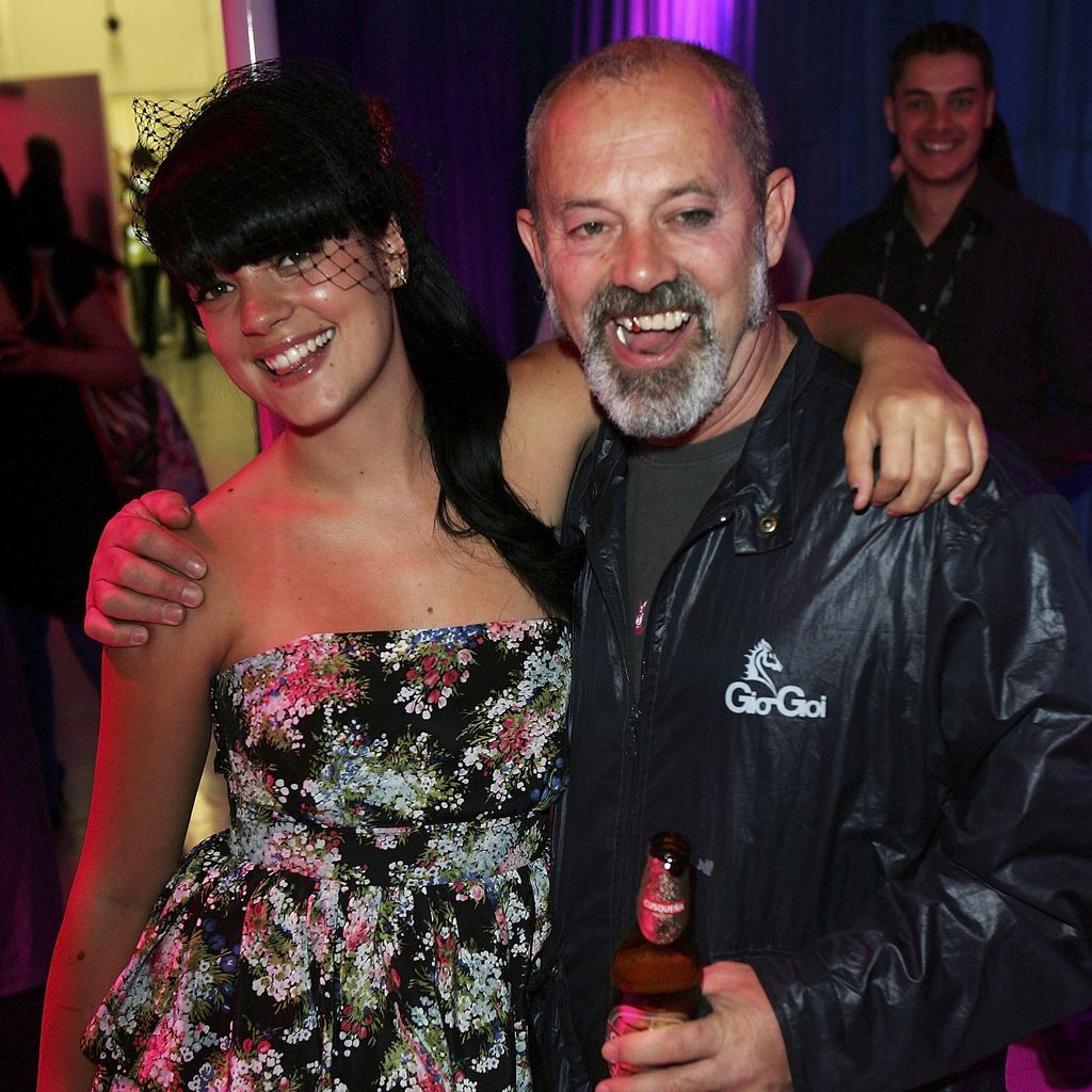Lily Allen und ihr Vater Keith Allen, Mai 2007