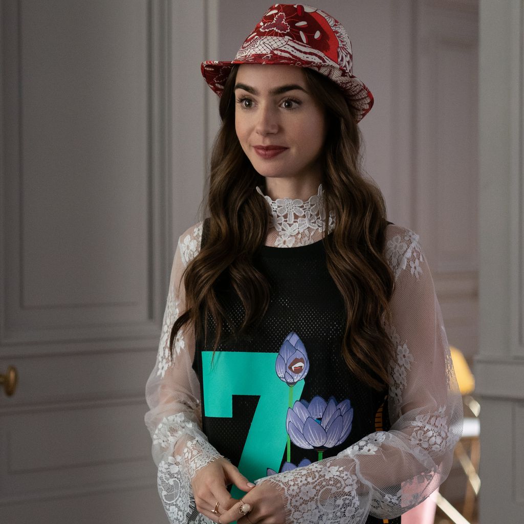 Lily Collins in "Emily in Paris"