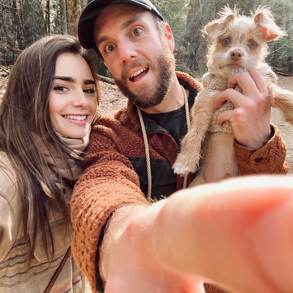 Lily Collins mit ihrem Freund Charlie McDowell