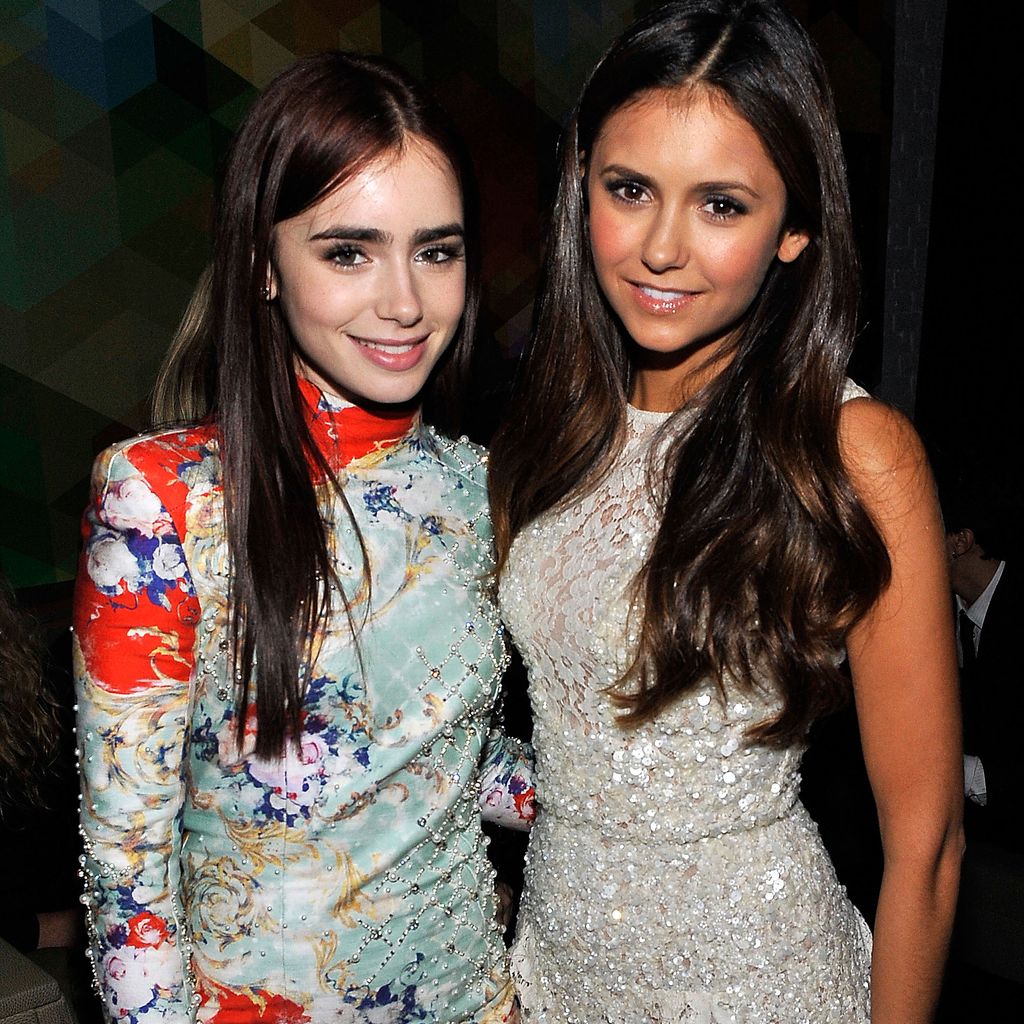 Lily Collins und Nina Dobrev im September 2012