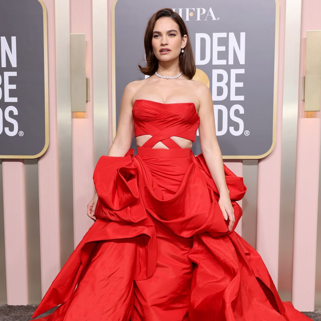 Lily James bei den Golden Globes 2023