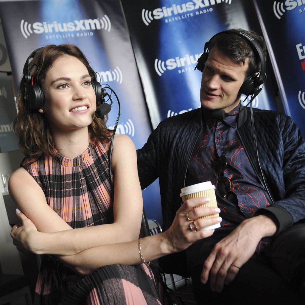 Lily James und Matt Smith 2015