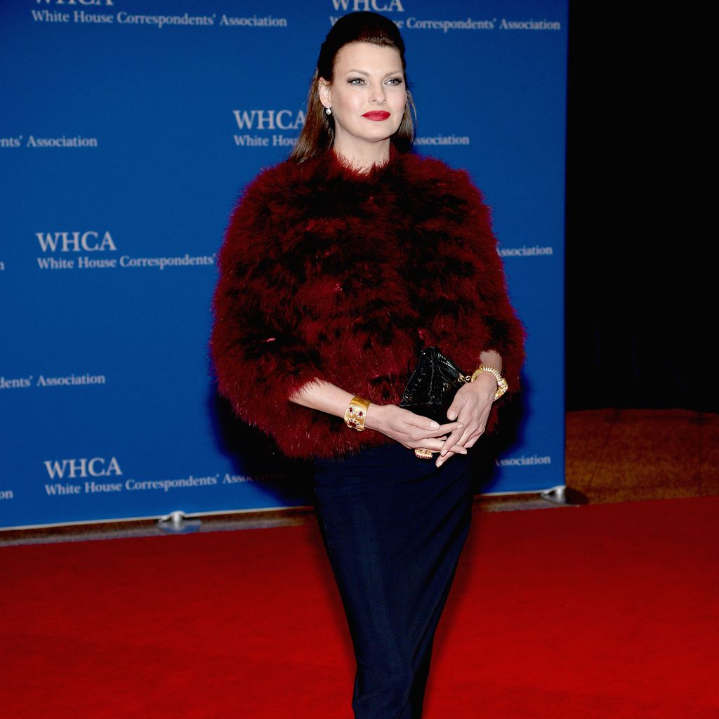 Linda Evangelista auf dem Red Carpet 2014