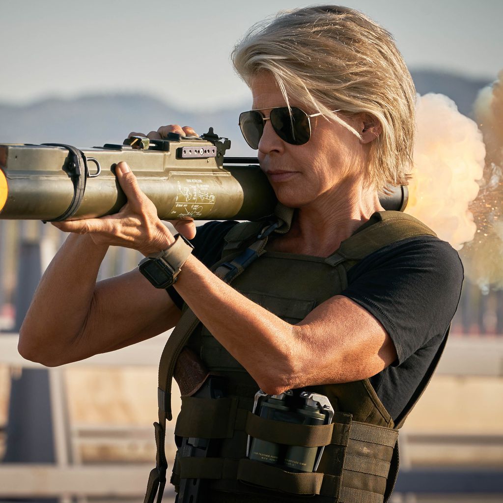 Linda Hamilton in "Terminator: Dark Fate"