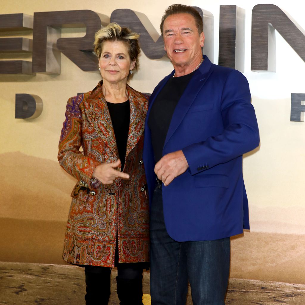Linda Hamilton und Arnold Schwarzenegger, Oktober 2019