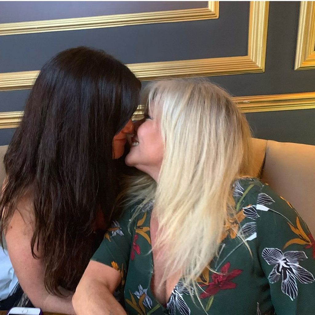 Samantha Fox (r.) und ihre Verlobte Linda Olsen