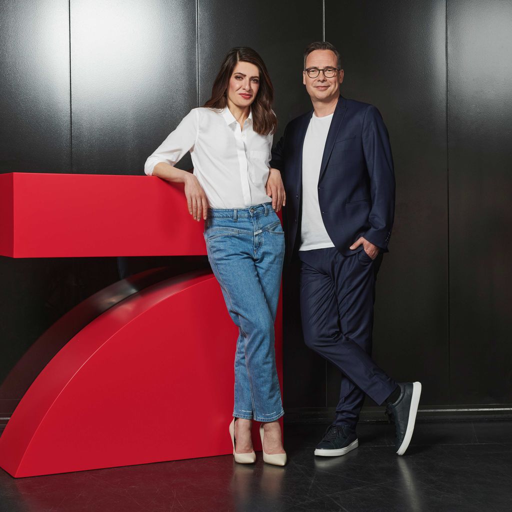 Linda Zervakis und Matthias Opdenhövel, "Zervakis & Opdenhövel. Live."-Moderatoren