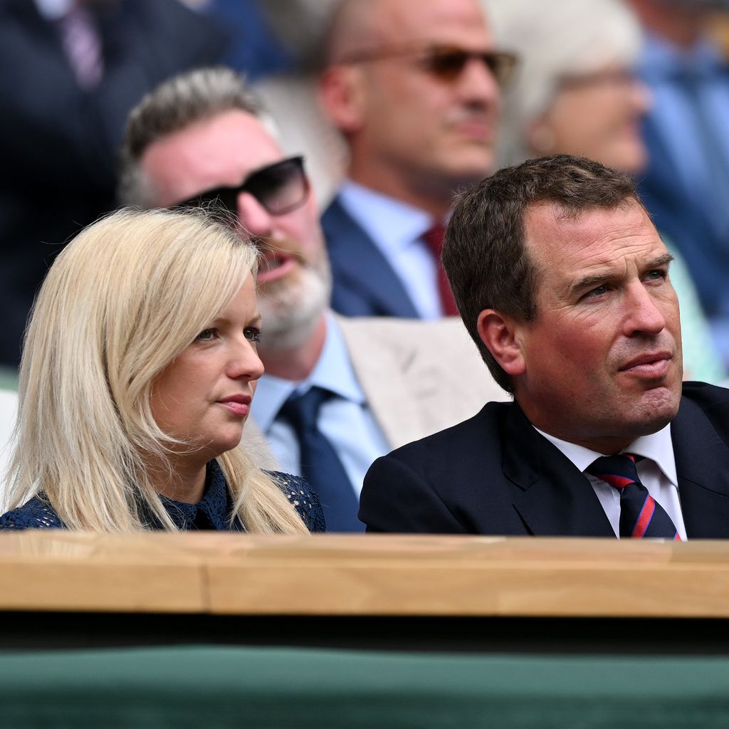 Lindsay Wallace und Peter Phillips in Wimbledon 2022
