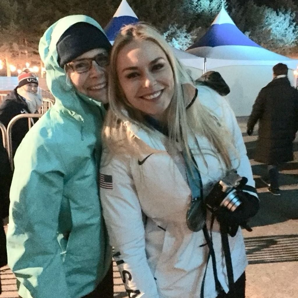 Lindsey Vonn mit ihrer Mutter