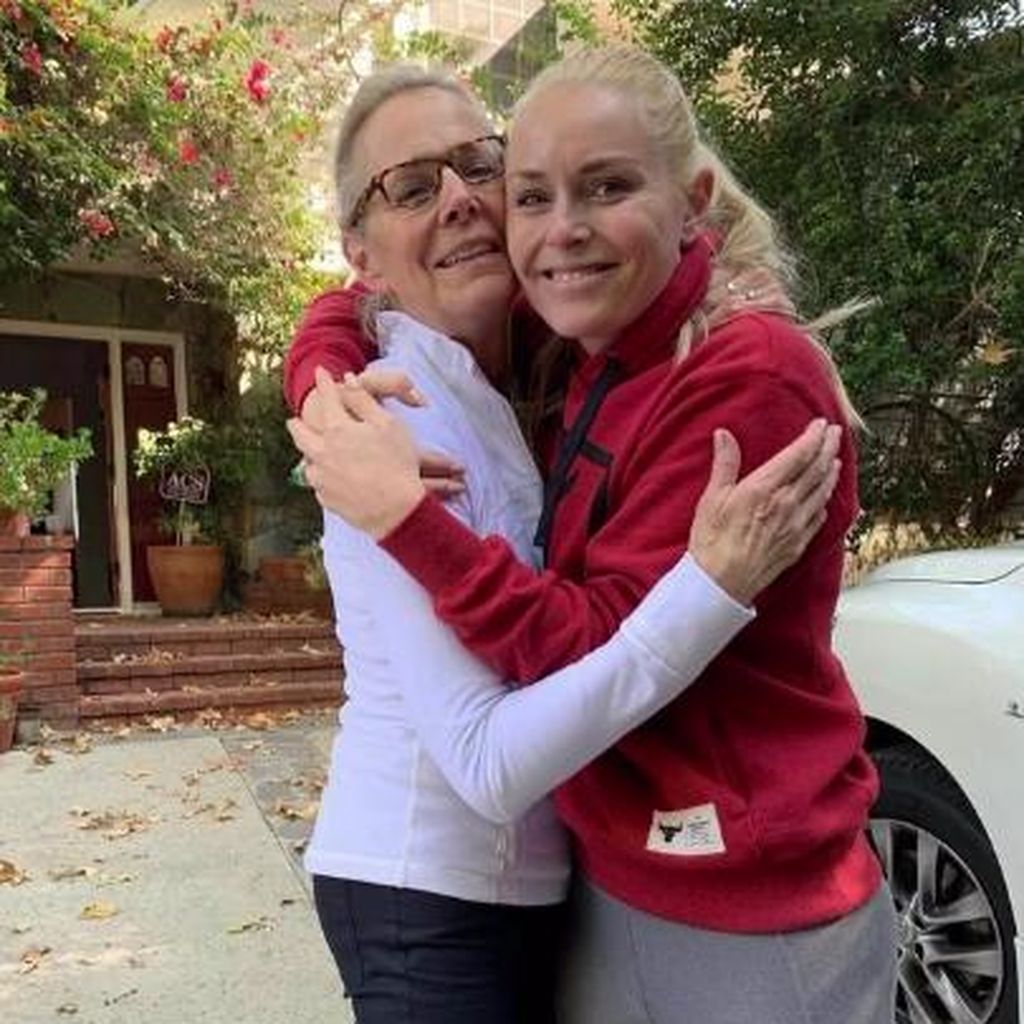 Skifahrerin Lindsey Vonn und ihre Mutter Linda Krohn