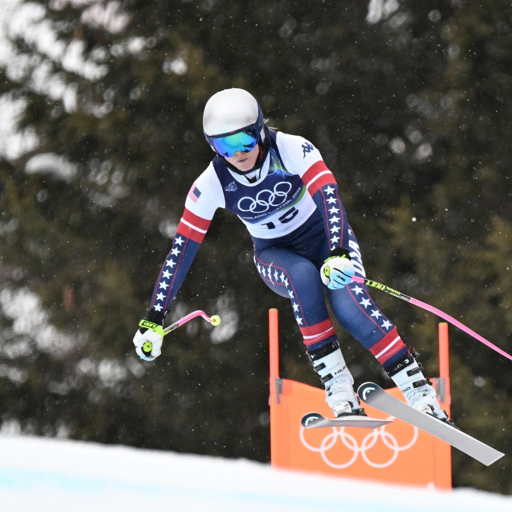 Lindsey Vonn beim Abfahrtstraining, 2026