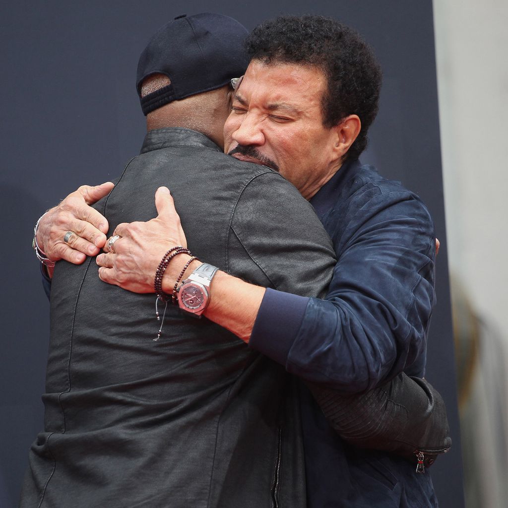 Lionel Richie (r.) mit Samuel L. Jackson in Hollywood