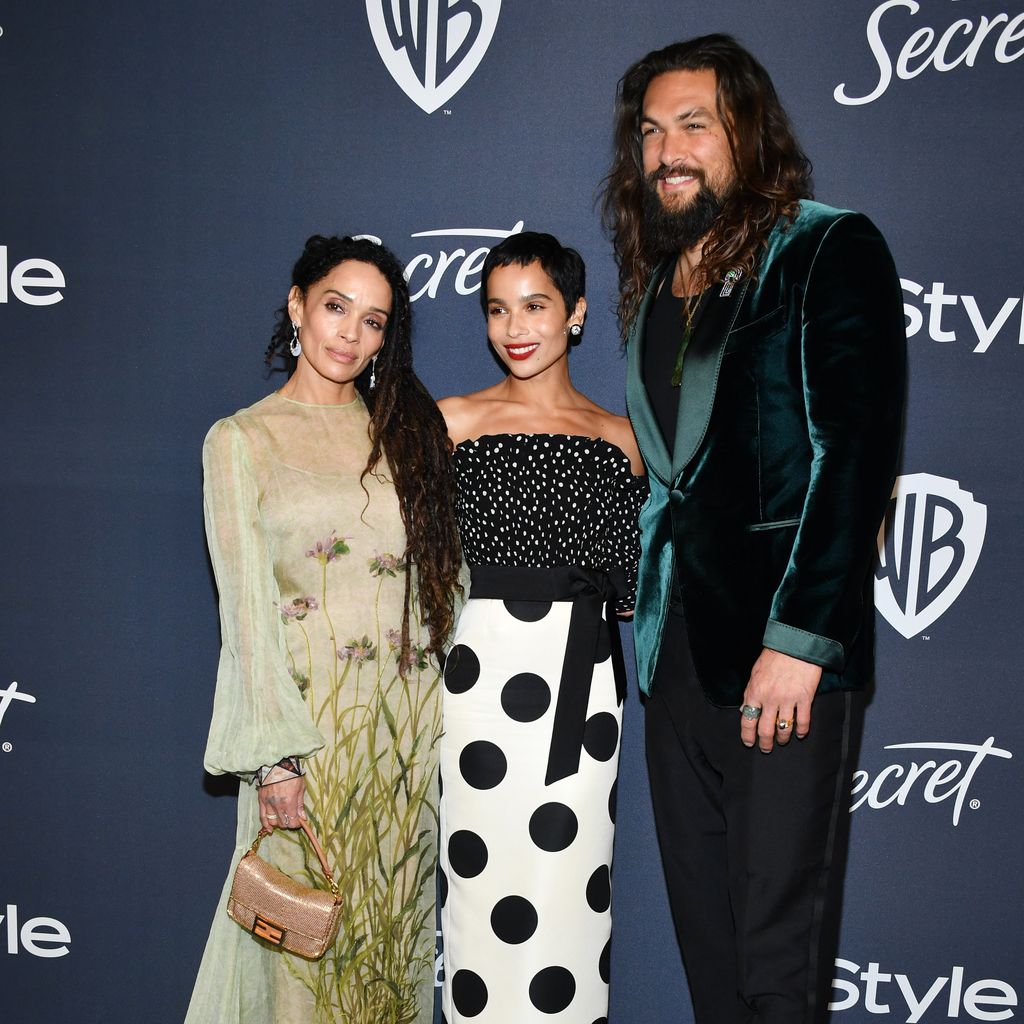 Lisa Bonet, Zoe Kravitz und Jason Momoa bei der Golden Globe After Party