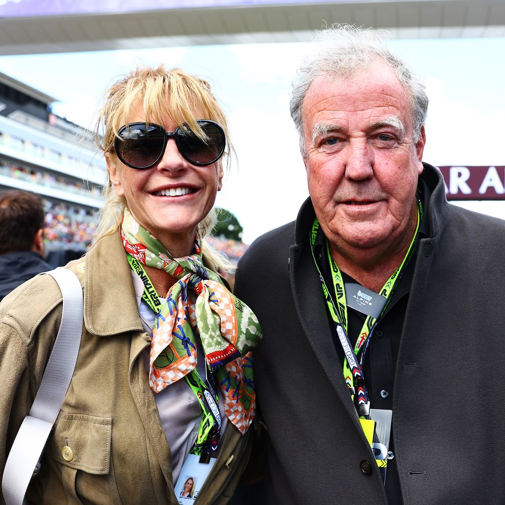 Lisa Hogan und Jeremy Clarkson beim Großen Preis von Großbritannien in Silverstone, 2024