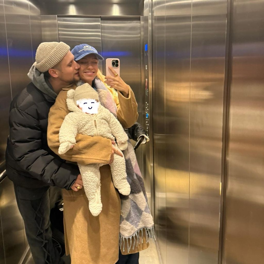 Influencerin Lisa Mantler mit ihrer Familie