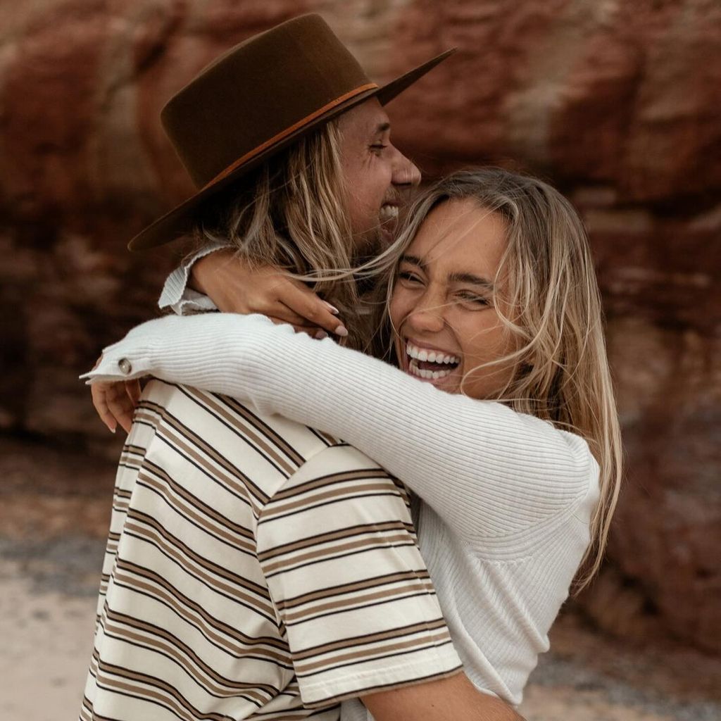 Lisa Mantler, Influencerin, mit ihrem Mann Jonas