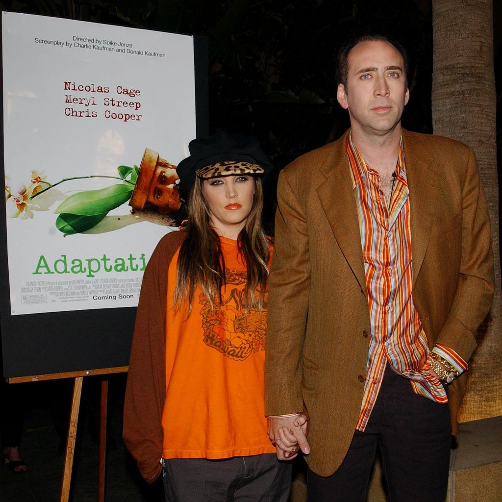 Lisa Marie Presley und Nicolas Cage im November 2002